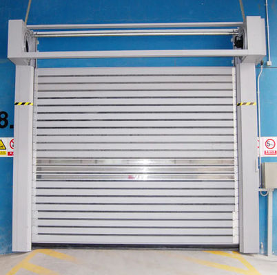Aluminium doorzichtige hoge snelheid spiraaldeur Op maat gemaakte veiligheidsefficiëntie In aluminiumlegering