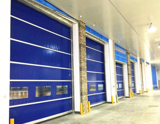 Op maat gemaakt High Speed PVC Roll Up Rapid Shutter Door 304 roestvrij staal met isolatie