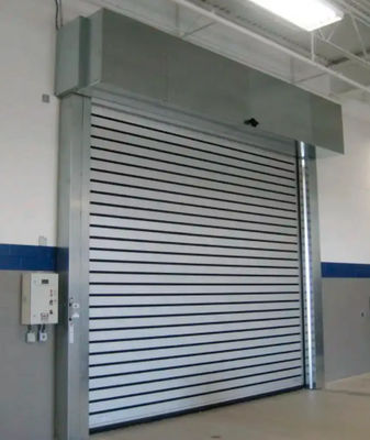 Efficiëntie Veiligheid Gecombineerde doorzichtige aluminium hoge snelheid spiraaldeur met foto-elektrische sensor
