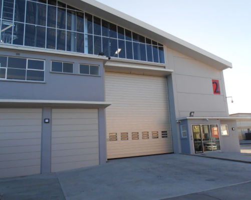 Aluminium doorzichtige hoge snelheid spiraal deur PLC controle Perfecte combinatie van veiligheid en efficiëntie
