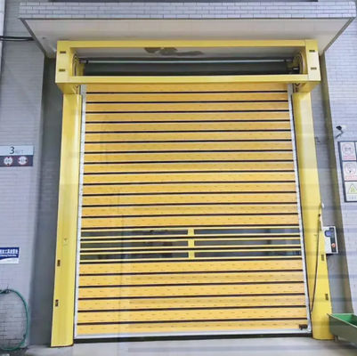 Aluminium doorzichtige hoge snelheid spiraal deur PLC controle Perfecte combinatie van veiligheid en efficiëntie