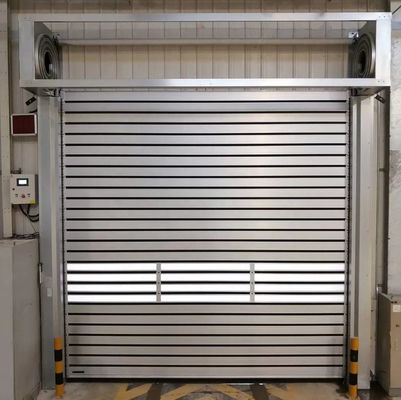 Moderne geïsoleerde aluminium sectioneel overhoofd magazijn deur industriële garage automatische open stijl afstandsbediening Afgerond