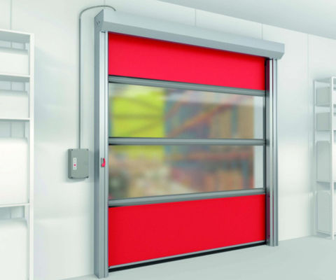 Industriële stofbestendige opslagplaats Rolling PVC High Speed Doors High Speed Roller Shutter Gate