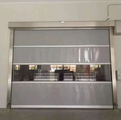 Op maat gemaakt High Speed PVC Roll Up Rapid Shutter Door 304 roestvrij staal Automatische werking