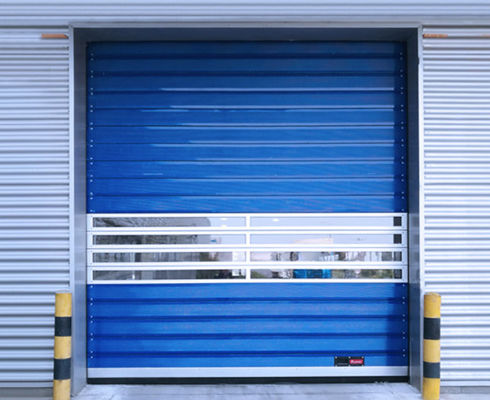 Parkeergarages Industrie Snel Stijf Aluminium Transparant Hoge Snelheid Spiraaldeur Aangepaste Veiligheid Efficiëntie