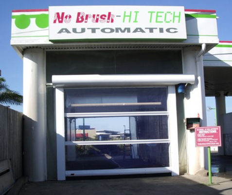Zware staalstructuur Hoge snelheid PVC Roll Up Rapid Shutter Door 304 roestvrij staal Hoge duurzaamheid isolatie