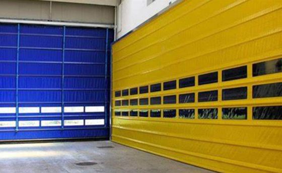 Fabrieksprijs Rapid Industrial PVC Warehouse/factory Interieur Weerbestand Hoog snelheidsdeur 304 Roestvrij staal Materiaal Automatische werking