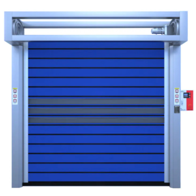 Aluminium transparante hoge snelheid spiraaldeur voor veiligheid en efficiëntie Gecontroleerd door PLC-systeem Temperatuurbereik -20C-50C