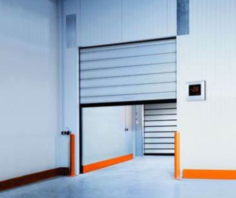 Veiligheidskleur Aangepaste Roldeur Aluminium Hoge Snelheid Spiraaldeur Veiligheid en Efficiëntie voor Lucht doorlaatbaarheid ≤2.0m3/ m2.s