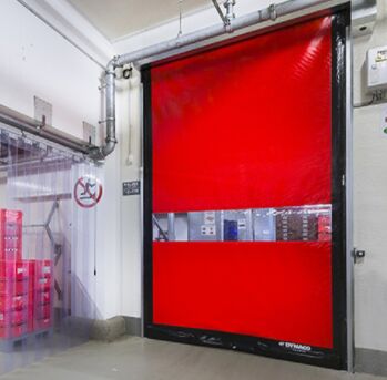 PVC Gordijn Hoge Snelheid PVC Rol Omhoog Snelle Roldeur Dubbele Rij Borstel Weerbestendigheid Biedt Beveiliging