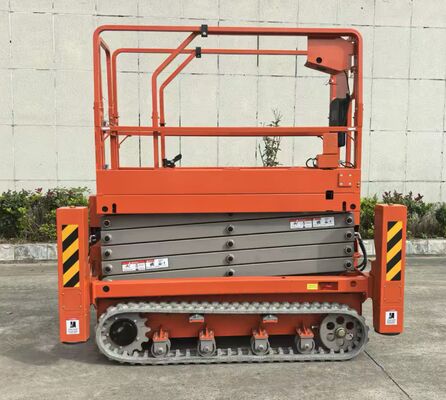 Luchtarbeiderslift Elektrisch liftplatform op batterijen, 1,5 kW motorvermogen, geoptimaliseerd voor constructie en onderhoud