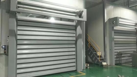 Hoogwaardige automatische aluminium legering thermische isolatie Industrieel ontwerp High Speed Spiral Door Roll-Up Workshop Door