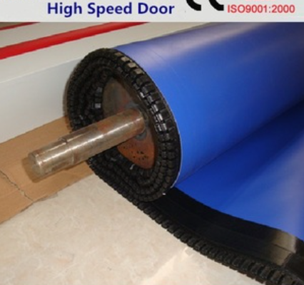 Thermische isolatie Hoog snelheid PVC Roll Up Rapid Shutter Zipper Door 304 roestvrij staal Materiaal op maat Opdracht Ideaal voor commerciële