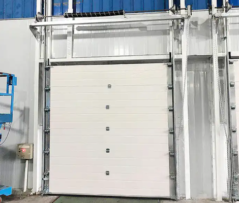 Overhead commerciële sectieduren brandweerkazerne niet-standaard maatwerk industriële sectieduren stalen deuren automatisch gevormd weer verzegeld