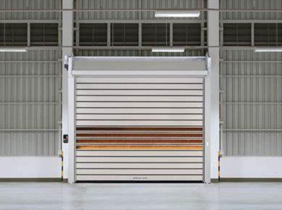Op maat gemaakte automatische hogesnelheidspiraaldeur Turbine Motor Garage Thermisch geïsoleerde PU Foam Spiral High Speed Hard deur