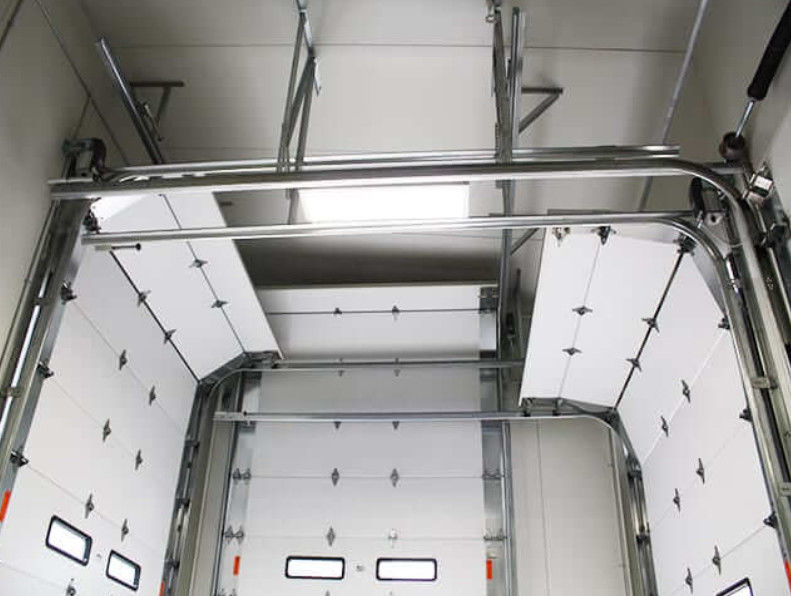 50 mm-80 mm Geïsoleerde sectioneel garagedeur Weerstripping Vinyl Of Borstel Verticale Lift