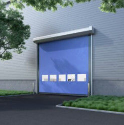 High Speed Spiral PVC Zipper Door Metal Roller Shutter Door Met Isolatie