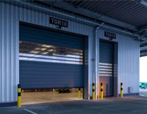 Industrieel aluminium spiraal hoge snelheid deur sluitingssnelheid 0,8m/s Duurzaam