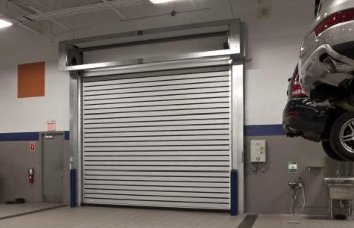 Buitenkant Vaste aluminium rollende hoge snelheid spiraal deur stroomvoorziening 220V/50HZ Langdurig