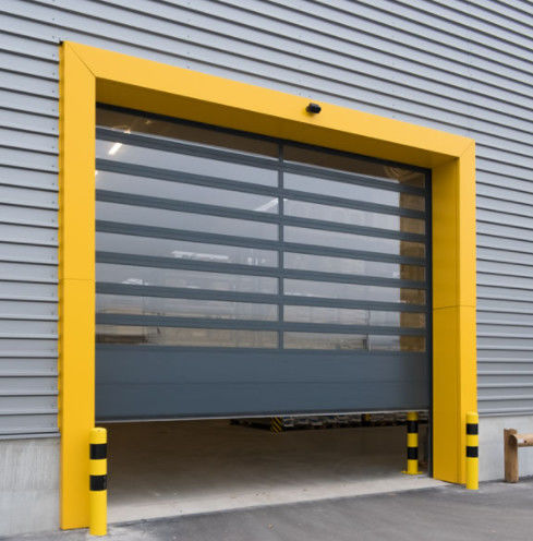 Aluminium transparante hoge snelheid spiraaldeur Windweerstand ≤2,0KN/m2 & prestaties hoge snelheid met fabrieksdirecte verkoop