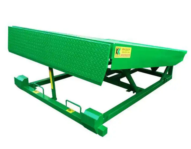 Vaste hydraulische laaddockniveler met aanpasbare dekhoogte en platformgrootte