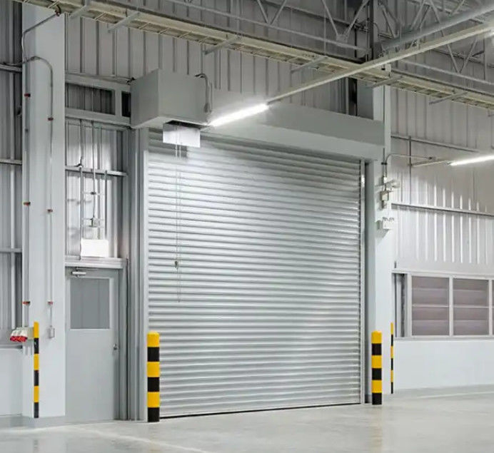 Logistiek Parkkanaal Gebruikt PLC-besturing Aluminium Hoog snelheidsspiraaldeur 0,8m/s Openingssnelheid Windweerstand≤2,0KN/m2