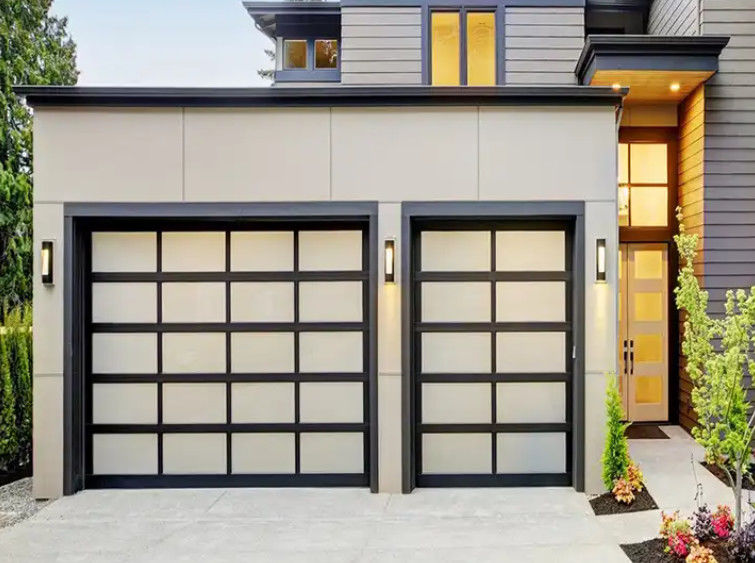 Zwarte aluminium doorsnede met uitstekende isolatie en dubbel glas automatisch zwart aluminium glas