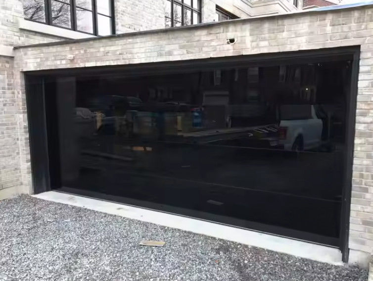 Handmatige of automatische waterdichtheid Klasse 3 Doorzichtige garagedeur Glas sectioneel garagedeur Custom