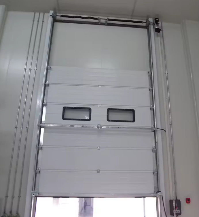 Poeder gecoate stalen geïsoleerde sectiedeur met vinyl weatherstripping en aluminium sectiedeur