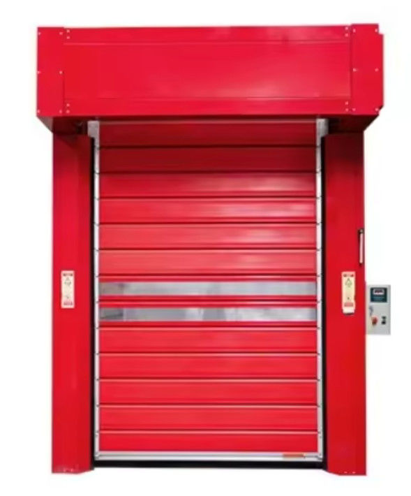 Aluminium snelheidsspiraaldeur met PLC-besturingssysteem 0,75 kW motorvermogen