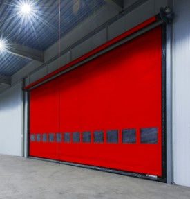 304 roestvrij staal Thermisch geïsoleerde snelheid Rapid Roll Up PVC sluiter deur commercieel snel automatisch