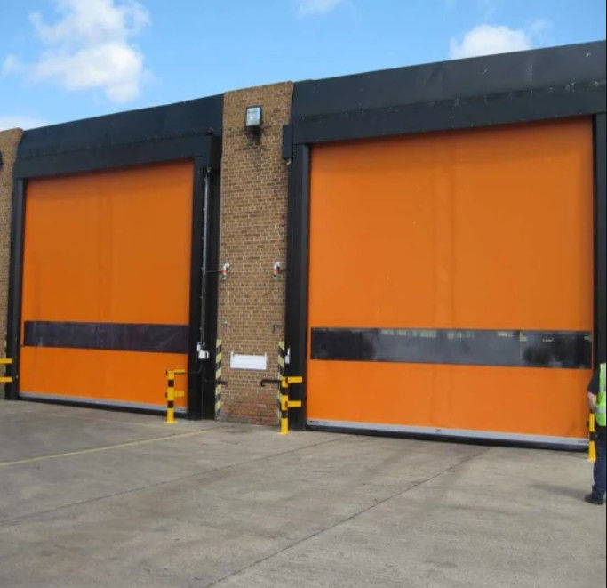 Automatische sensor Aluminium legering roestvrij staal spoor PVC snelle roldeur met superieure isolatie en veiligheid