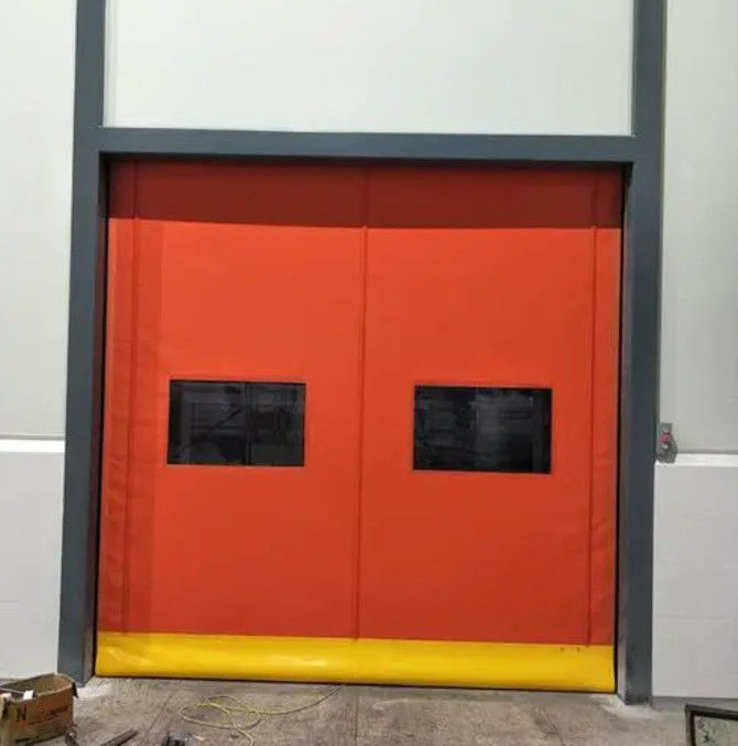 High Speed Customized PVC Roll Up Rapid Shutter Door met roestvrij staal en Smart Control Zipper Door