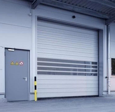 Duurzame spiraaldeur voor verbeterde veiligheid Metalen aluminium snelle rolluik deur