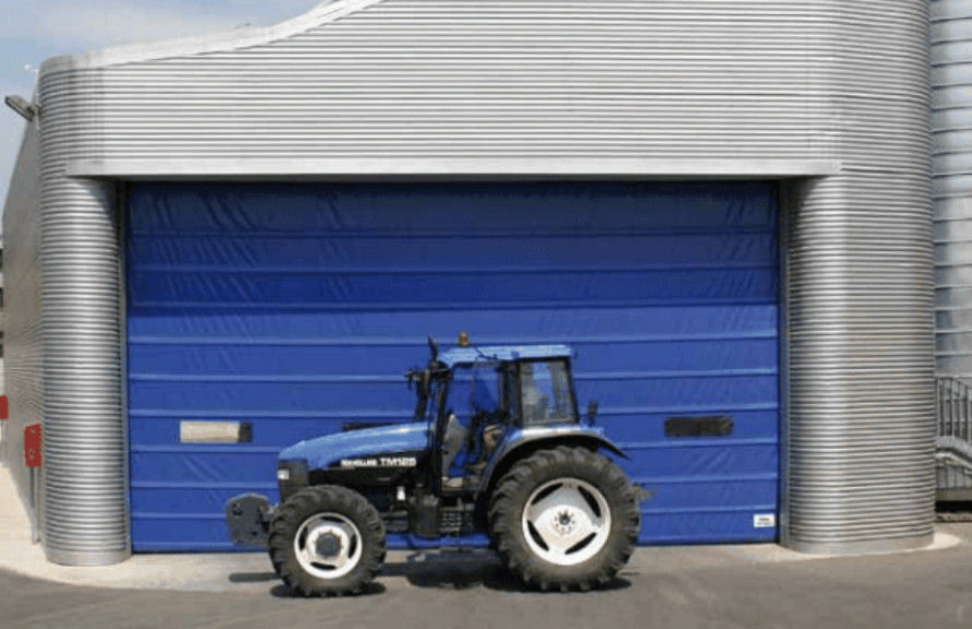 Hoge veiligheid Aanpassing Hoog snelheid PVC Roll Up Rapid Shutter Door 304 roestvrij staal