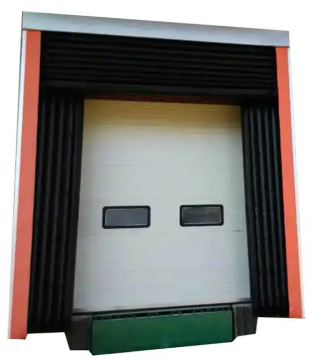 Verstelbaar laadsysteem Dock Door Shelter PVC Plastic Rubber Constructie Energiezuinig Goed afdichten tussen Dock Door en Truck