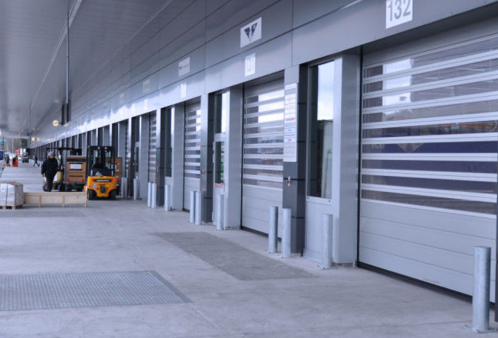 Aluminium legering High Speed Spiral Door Motor Power 0.75KW Veiligheidsefficiëntie ≤2.0m3/ M2.s Sluitingssnelheid 0.8m/s