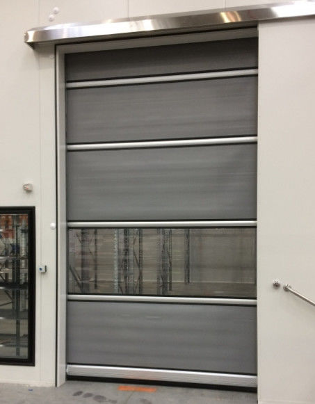 Op maat gemaakt High Speed PVC Roll Up Rapid Shutter Zipper Door 304 roestvrij staal materiaal voor veiligheid