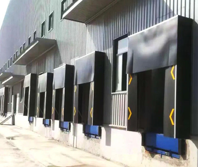 Vaste, verstelbare ladingsysteem Dock Door Shelter met gegalvaniseerde stalen voering en vaste slijtvast stof