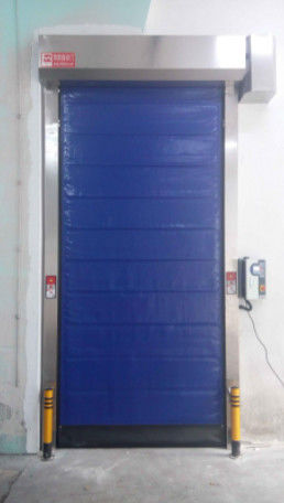 Op maat gemaakte High Speed PVC Roll Up Rapid Shutter Door 304 roestvrij staal materiaal voor verbeterde bedrijfsprestaties Zipper Door