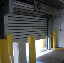 Geluidsarme hogetemperatuur PVC-rolpoort met hoge snelheid 304 roestvrij staal Materiaal Ideaal voor industriële toepassingen