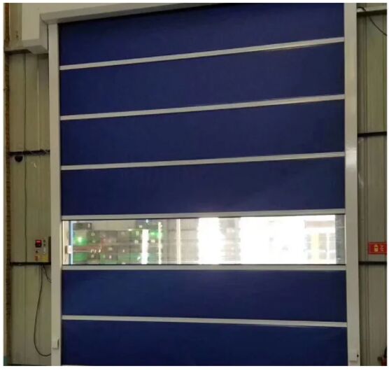 Industrial Fireproof Anti-Pinch PVC Fast Rapid Roller Door Automatic Stacking Manual Automatic Operation for Access Control