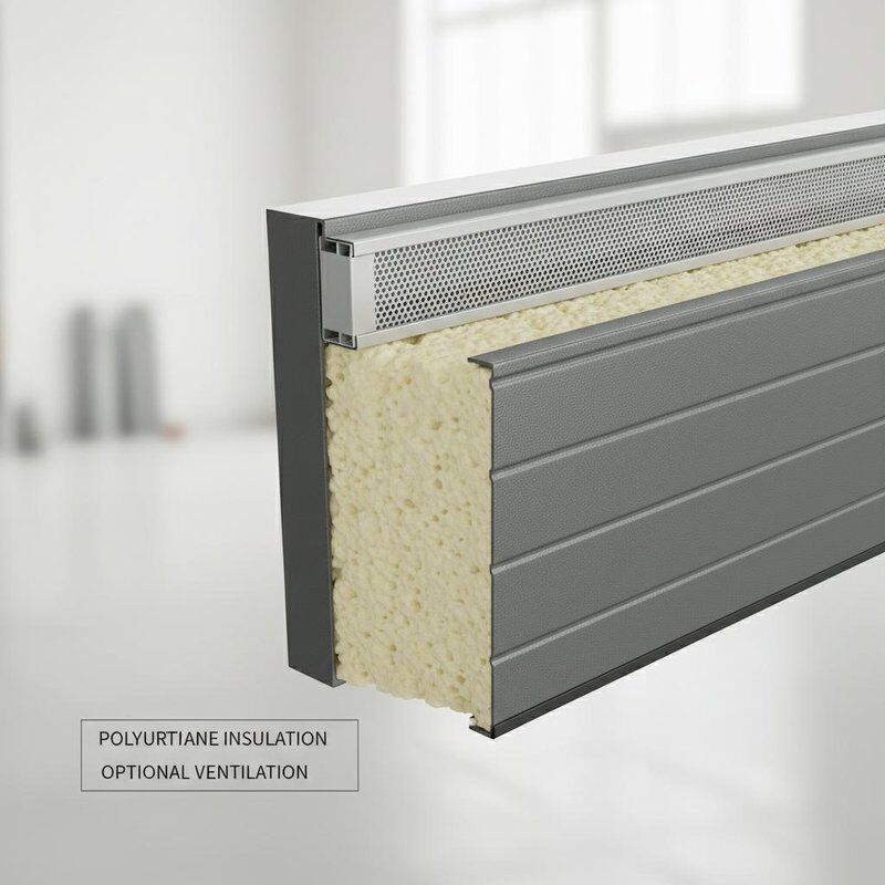 50 mm-80 mm dikte geïsoleerde sectiedeuren met isolatie uit polyurethaanfoom en optionele ventilatie
